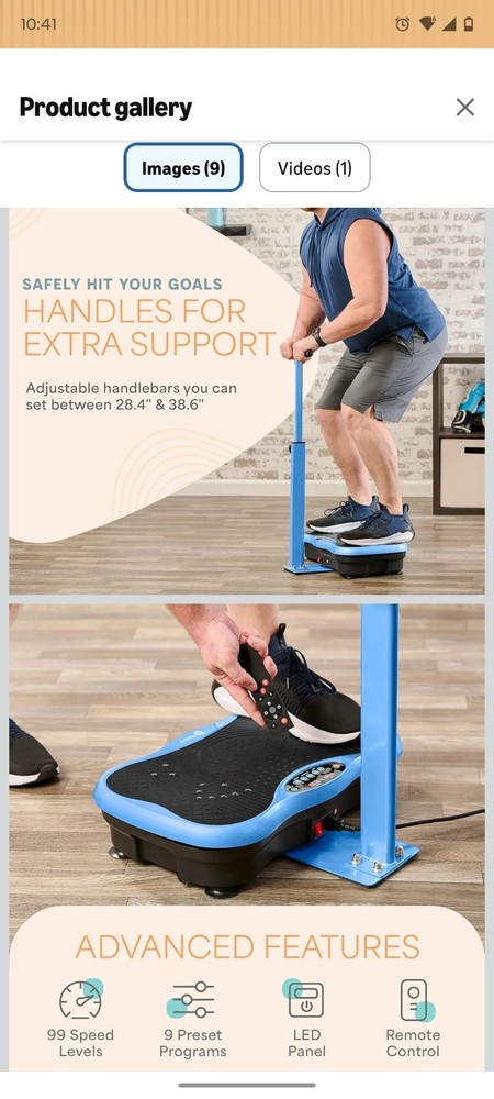Life Pro Trimlite Vibration Plate Exercise Machine Gray