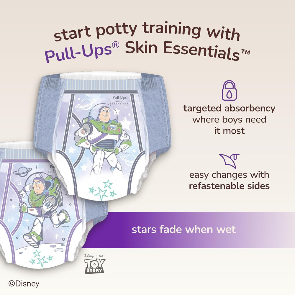 Huggies 112 Ct Skin Essentials Pull-Ups Buzz 3T/4T Potty Training Pants