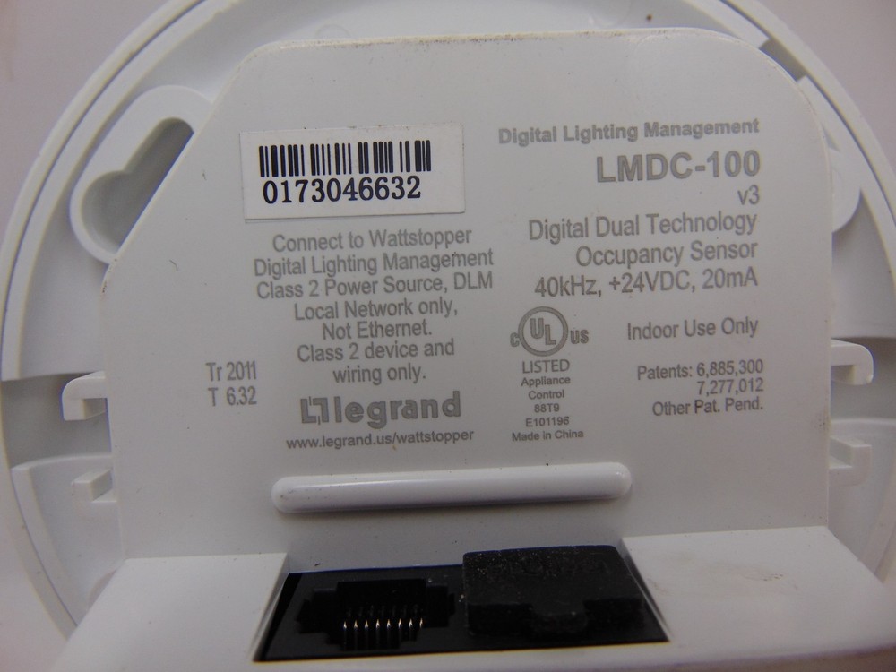 Legrand Wattstopper LMDC-100 Digital Dual Technology Occupancy Sensor Ceiling