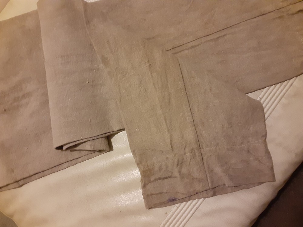 Original Swedish White Drill Uniform Trousers Dated 1932