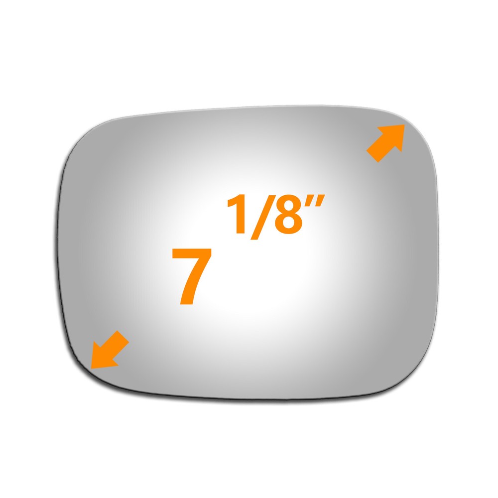 Mirror Glass For 2007-2009 V70 XC70 XC90 Driver Left Side LH Replace Adhesive