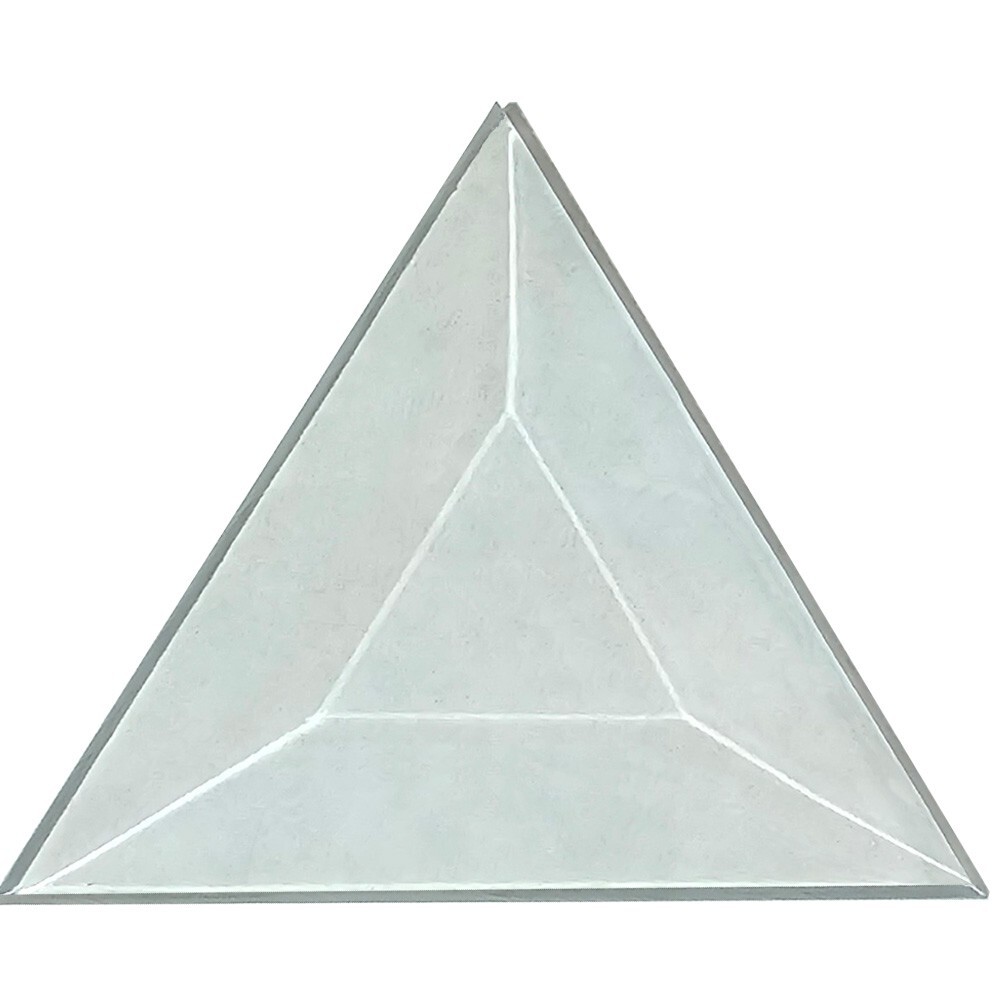 3" Clear Triangle Glass Bevel 10Pack