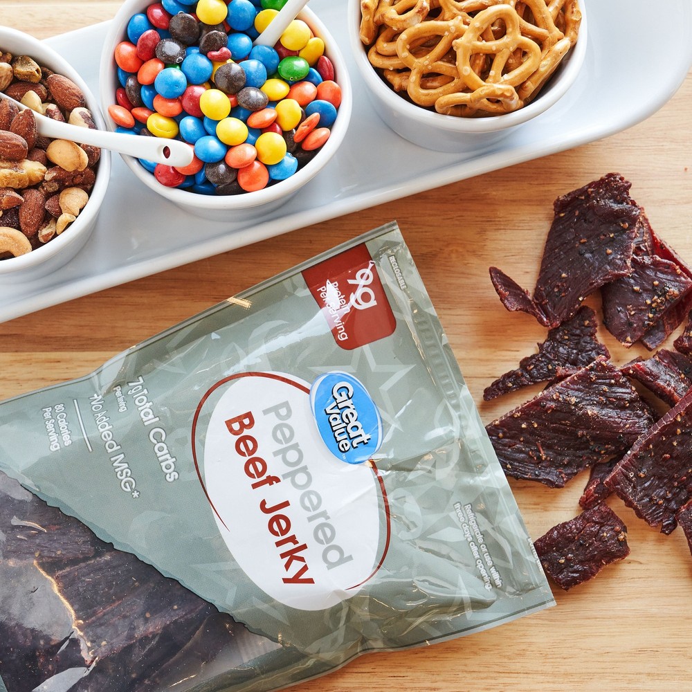Great Value Peppered Beef Jerky Value Pack, 10 oz
