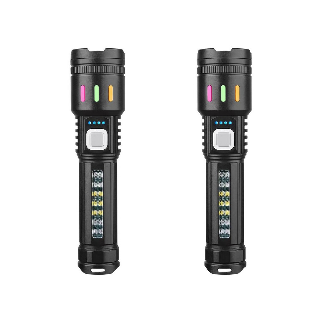 350000000 Lumen Super Bright LED Tactical Flashlight Rechargeable LED Work Light
