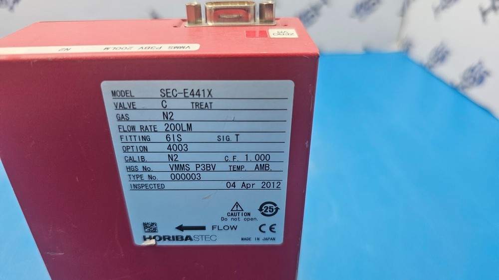 Horiba STEC SEC-E441X Mass Flow Controller, 200 LM N2, Used