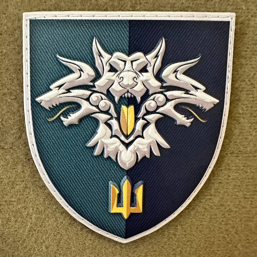 Ukrainian Morale Patch 38th Separate Brigade Marines Tactical Badge Hook PVC 3D