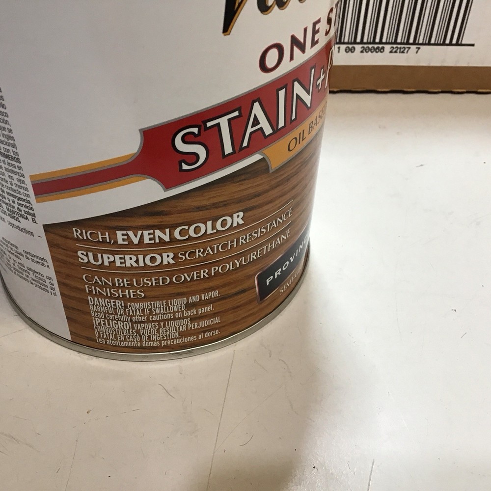 2 Cans Varathane One Step Stain + Poly Provincial Semi Gloss 32oz Ea.