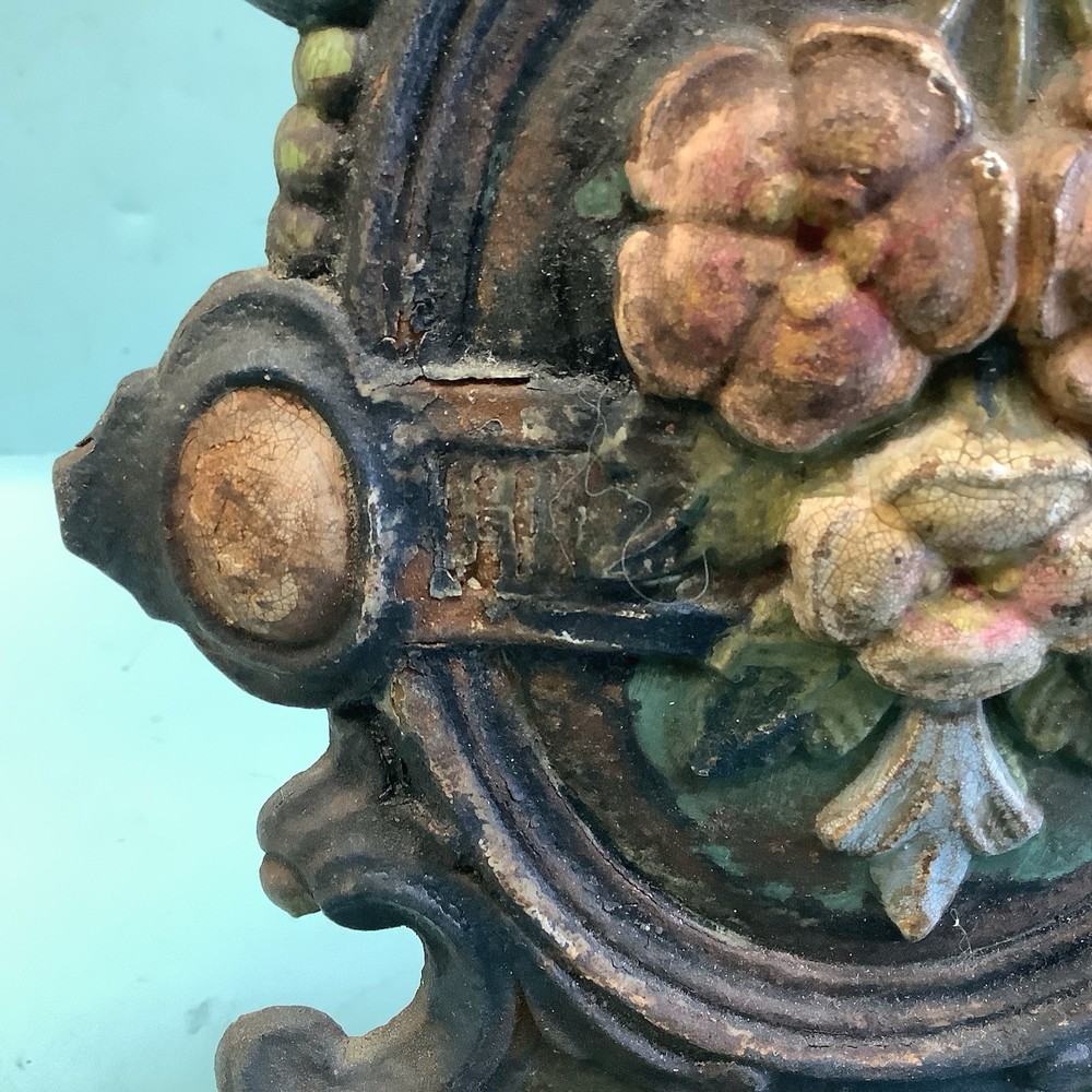 Cast Iron Doorstop Victorian Design 8 3/4”H