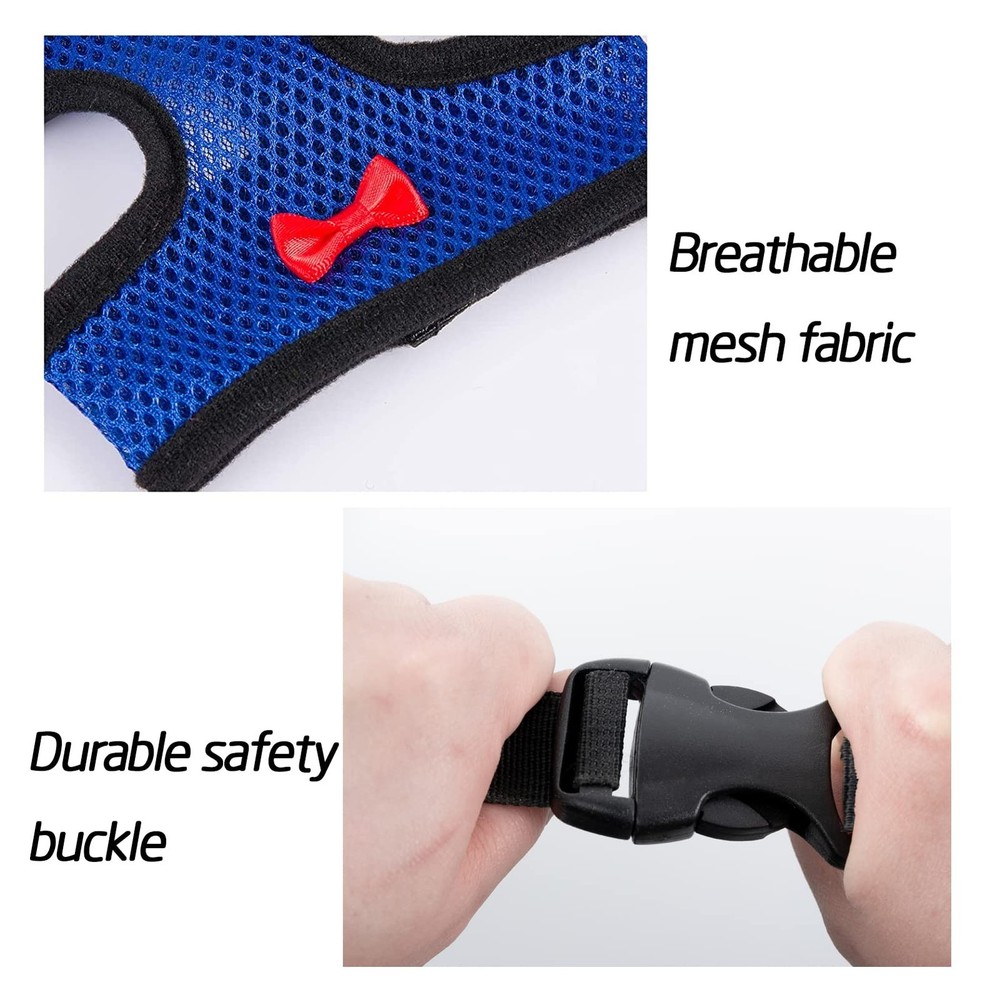 4 Pcs Adjustable Chicken Harness with Leash- 4 Styles Medium, 4