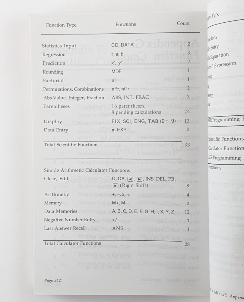 Sharp EL-512H Scientific Calculator Owner's Manual Only