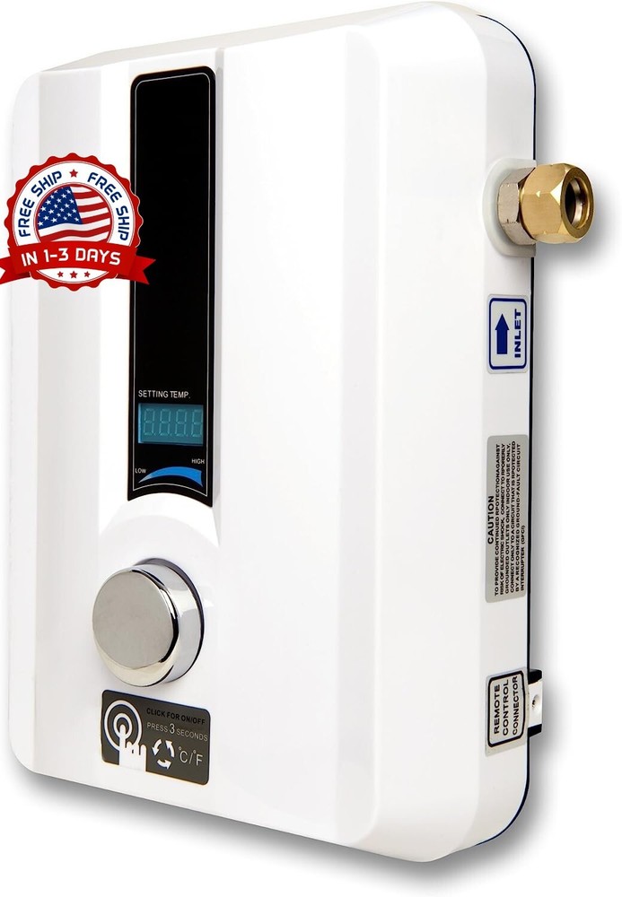 220/240 V Calentador Instantaneo De Agua Electrico Ducha Baño 13000W Sin Tanque