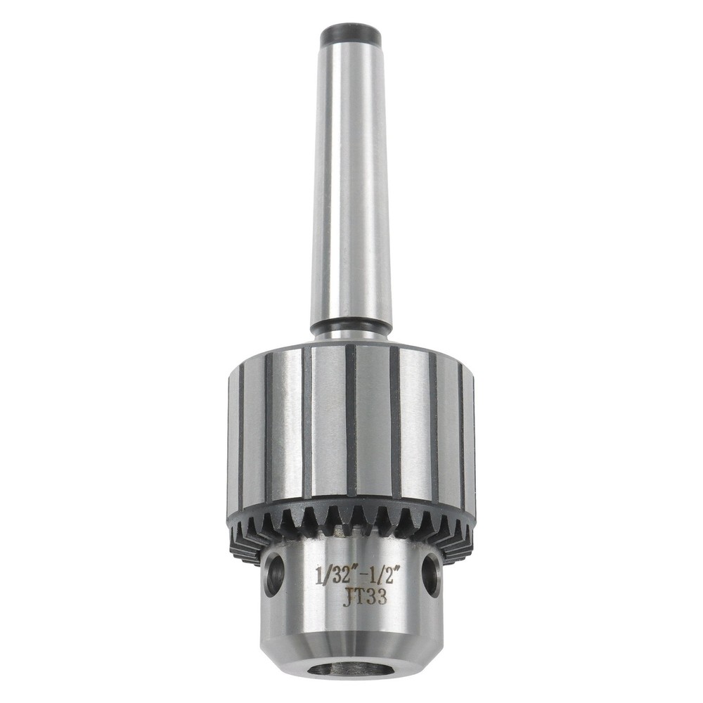 1/2 Inch Keyed Drill Chuck 4 Piece Set Includes MT1 & MT2 Taper Arbors