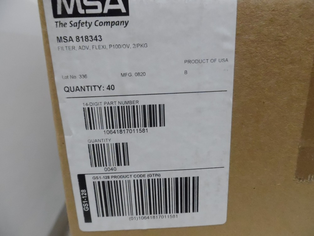 40pr MSA 818343 Flexi-Filter Pads Tariffs Paid by BEQI