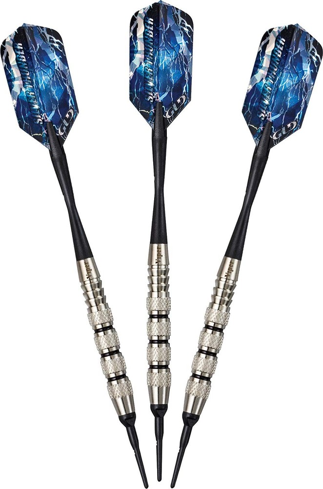 Viper Silver Thunder Soft Tip Darts 1 Knurled Ring 20 Grams