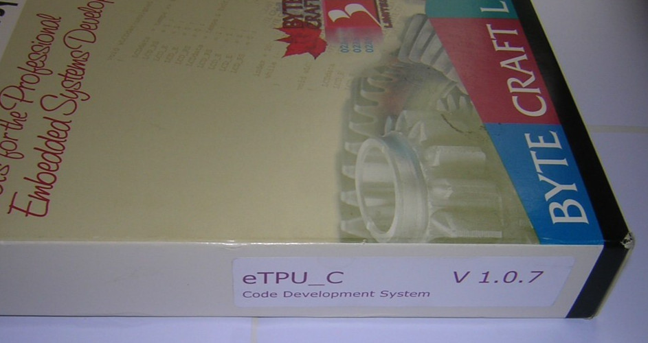 Bytecraft Code Development System for the Motorola eTPU eTPU_C v1.0.7 Kit