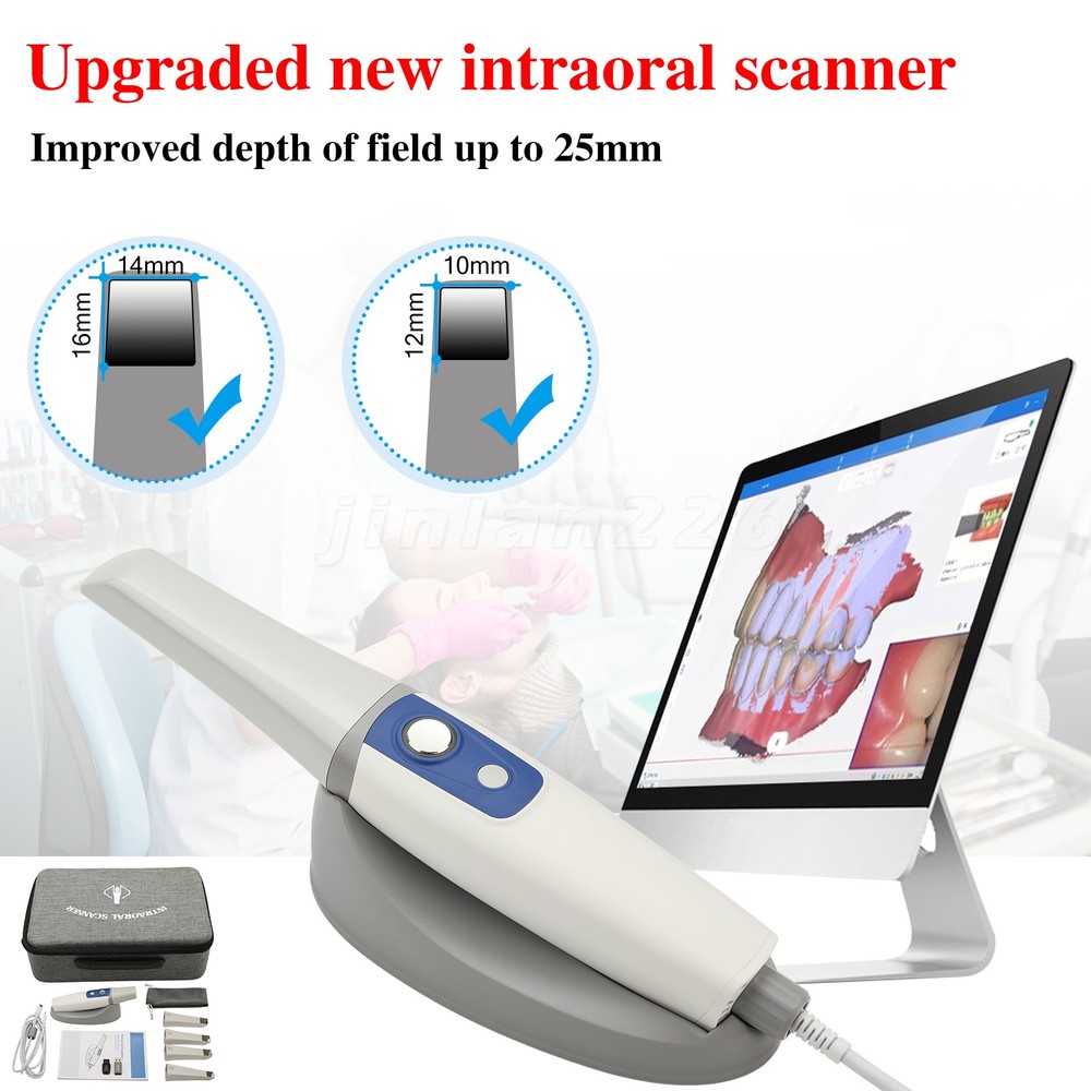 Real Color Intraoral Scanner with Fast Precise Scanning & Remote Button