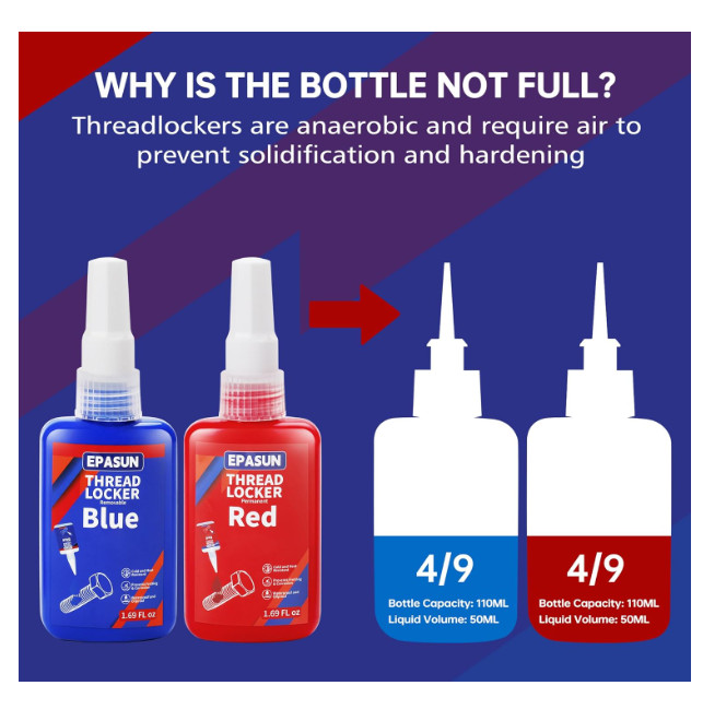 ThreadLocker 242 and 271, Thread Lock Medium and High Strength Lock Tight & Seal