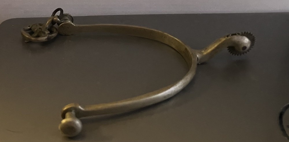 Vintage Riding Spur- Solid Nickel -