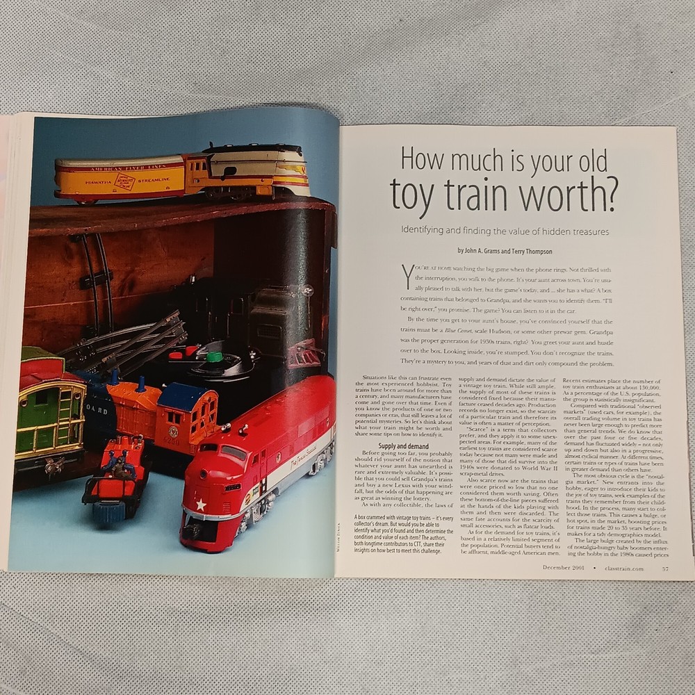 Classic Toy Trains Magazine December 2001