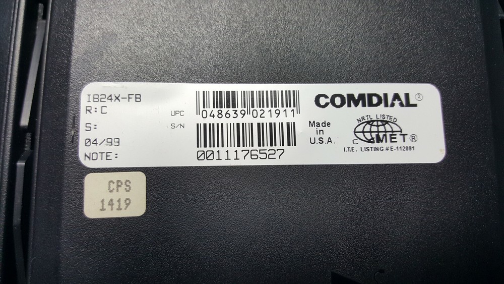 Comdial Impact SCS IB24X-FB Flat Black 24 Button DSS/BLF Console