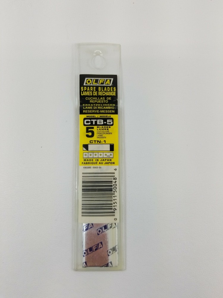 Olfa Carton Cutter Refill Blades 5pc new