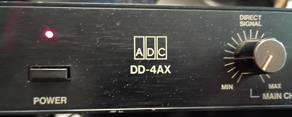 ADC DD-4AX Stereo Digital Delay Processor COMPLETE IN BOX, POWERS ON LOOKS GOOD