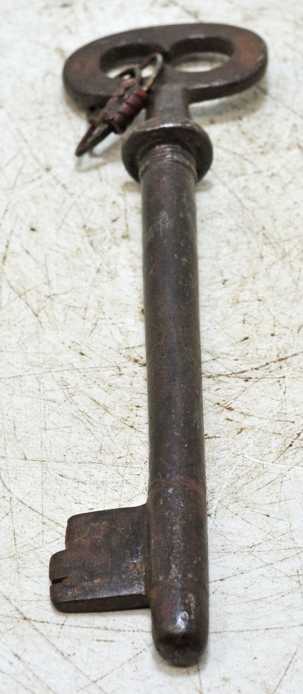 Antique Iron Long Decorative Key Original Old Hand Crafted