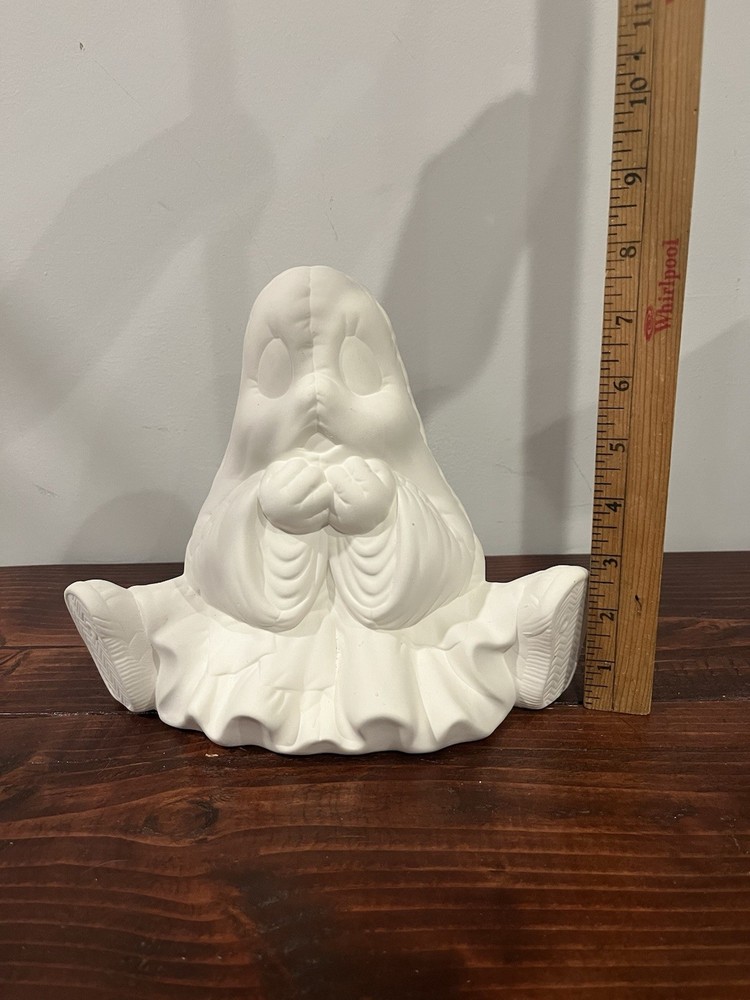 Vintage Ghost Ceramic Mold Halloween Unpainted Paint Ready