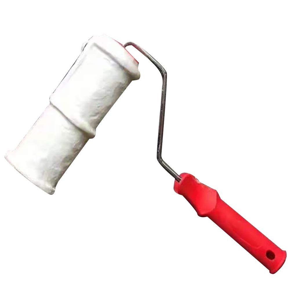 8 Inch Brick Embossing Roller for Wall Decoration, Imitation White 1 Pc