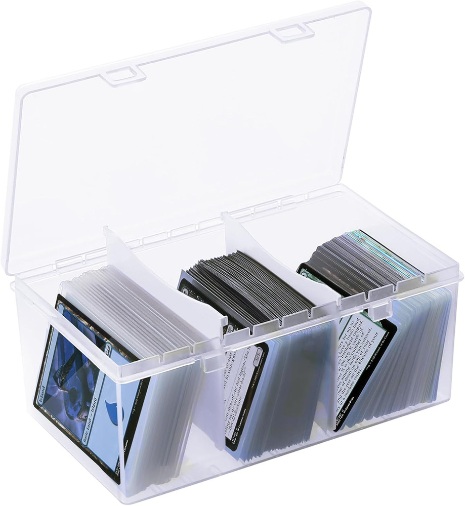 Toploader Storage Box for 100 + 3" x 4" 35pt Rigid Card,Trading Card Storage Box