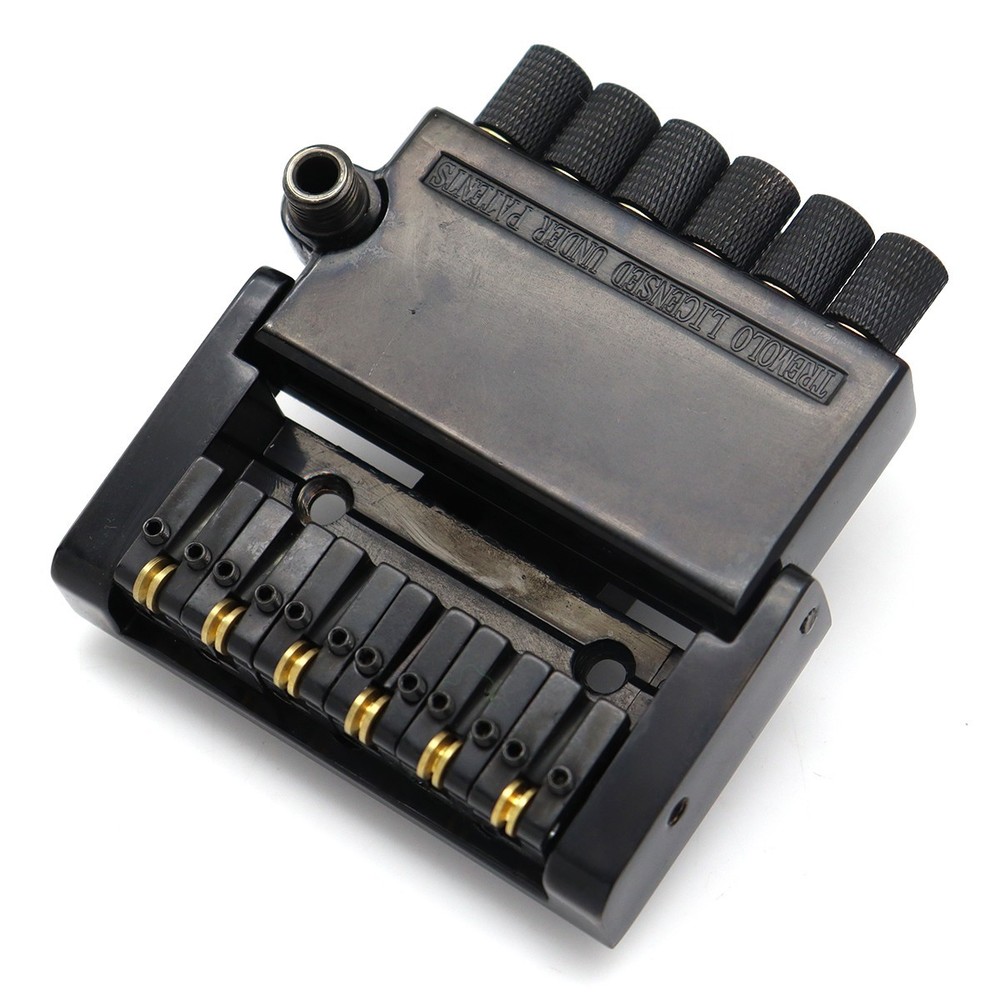 6 String Headless Electric Guitar Roller Tremolo Bridge with String Locks Black