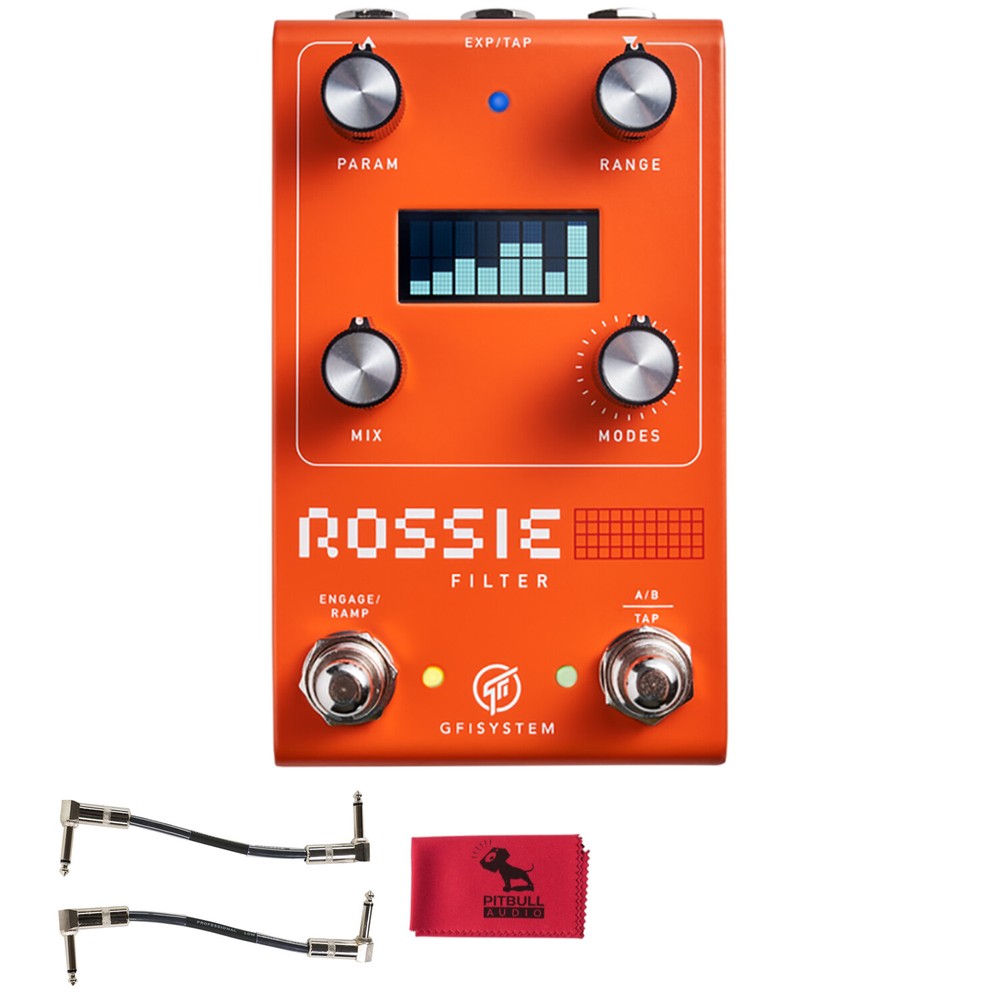 GFI System Rossie Envelope Multi-Filter Pedal w/ Patch Cables & Cloth