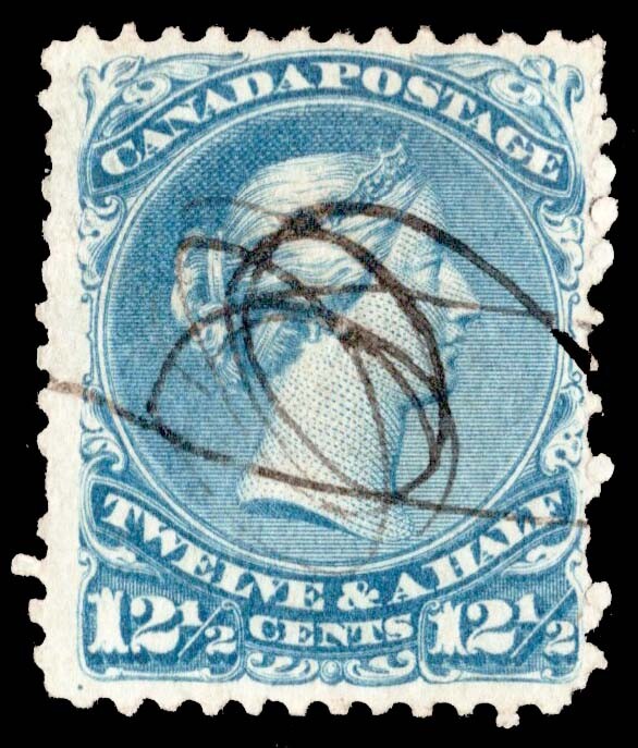 Canada Scott 28 Used with pen cancel.