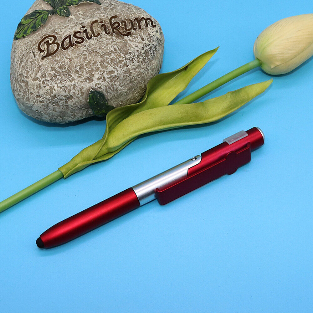 4 in 1 Multi-functional LED Light Screen Stylus Touch Ballpoint Pen Folding