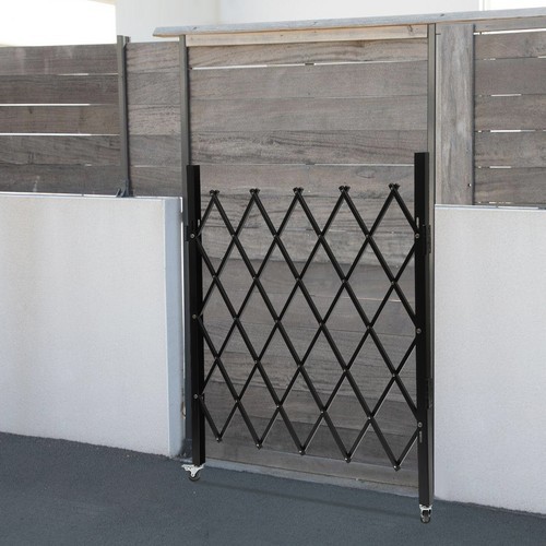 Folding Security Gate Folding Door Single Gate Rolling Barricade Gate 1.3m*93cm