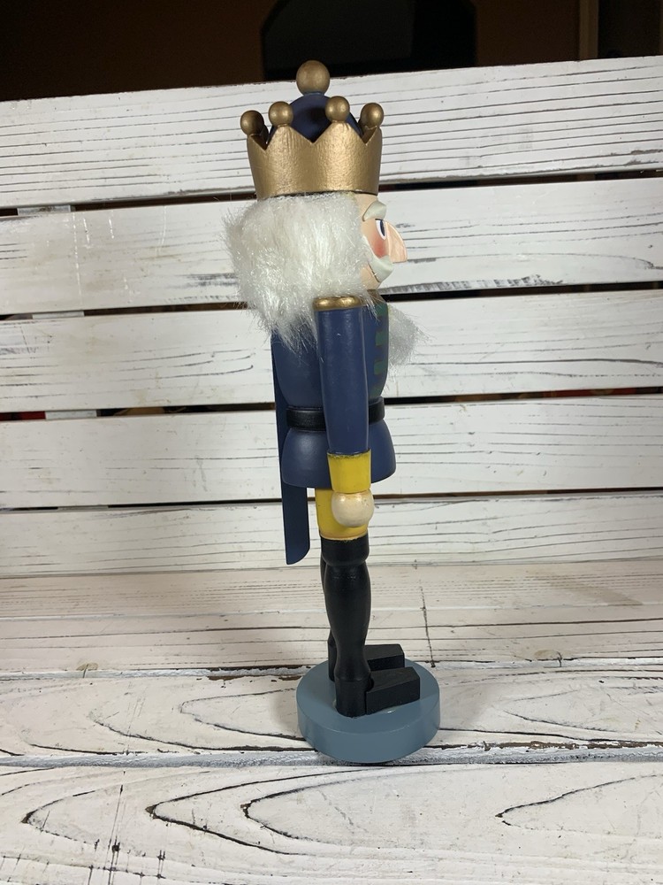 German nutcracker King Yellow-blue, height 12”