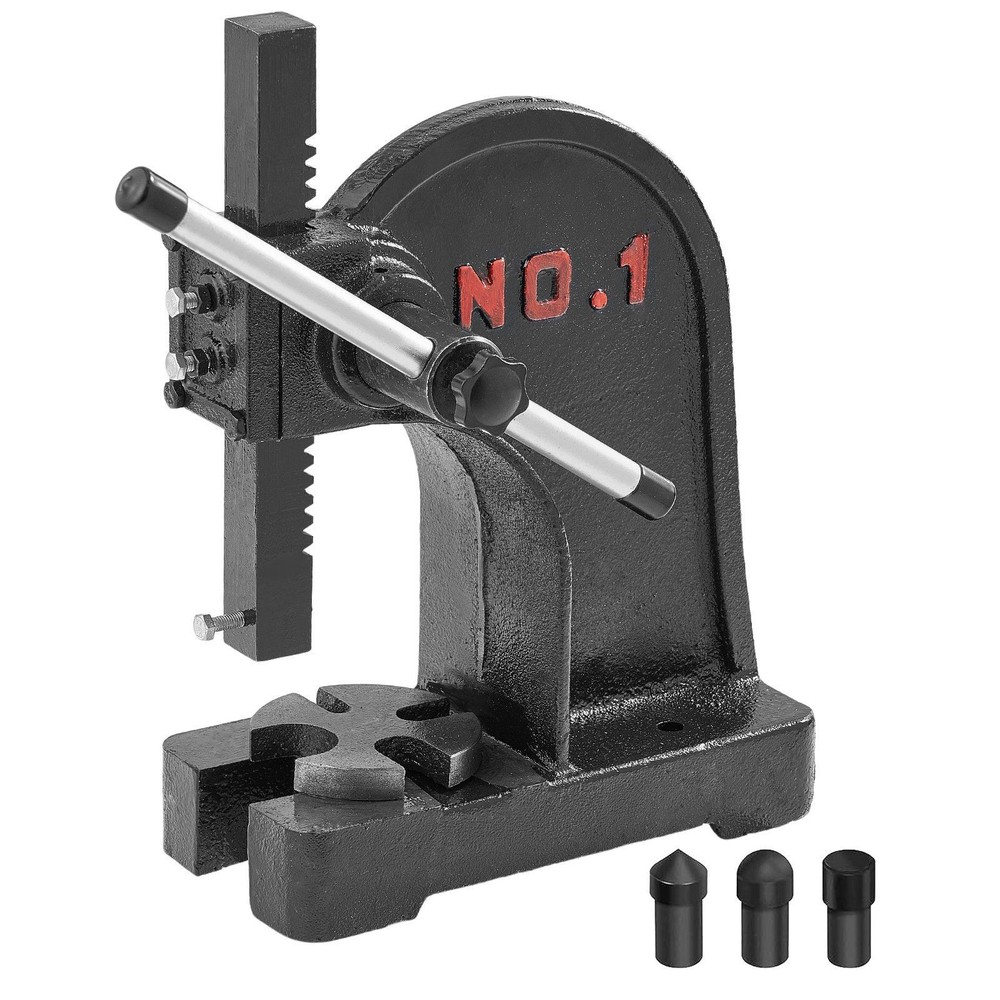 Manual 1Ton 5.9in Arbor Press Cast Iron Bench Press Shaping Tool