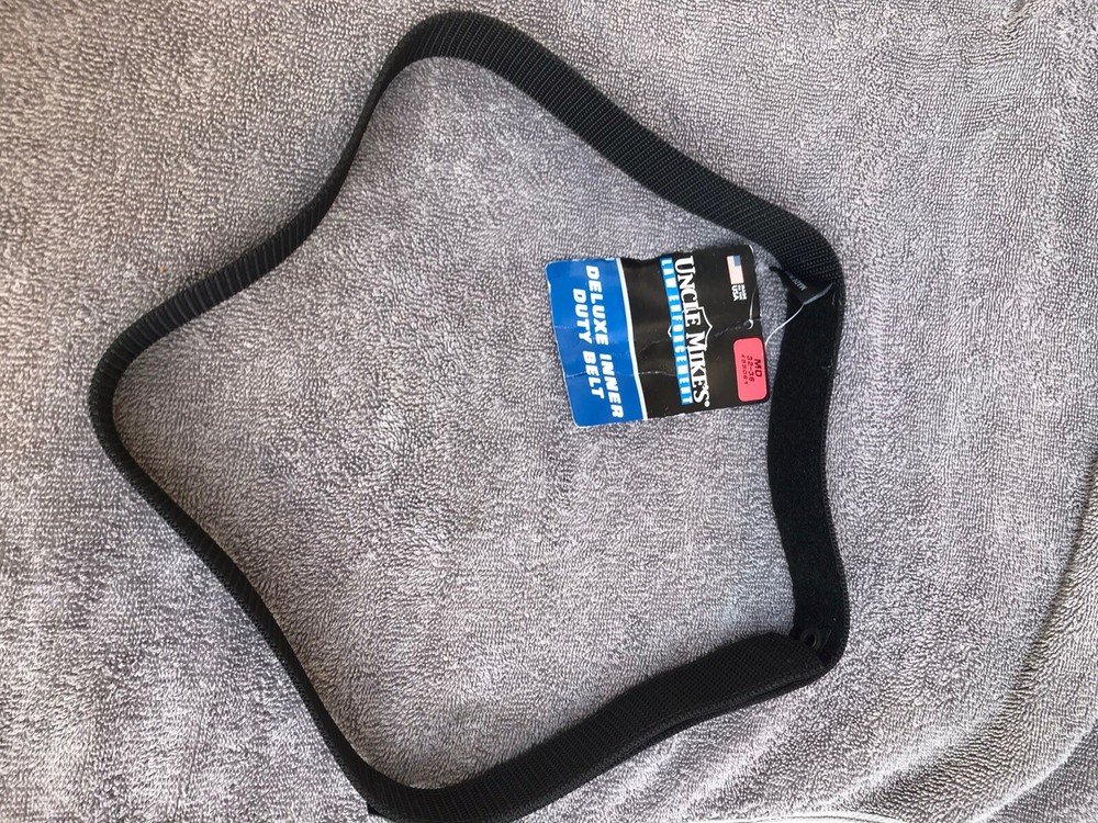 Uncle Mikes Kodra Nylon Web Deluxe Inner Duty Belt Medium Black NWT