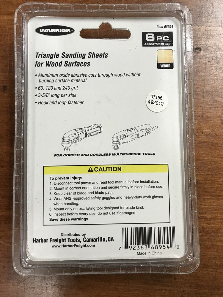 Warrior Triangle Sanding Sheets
