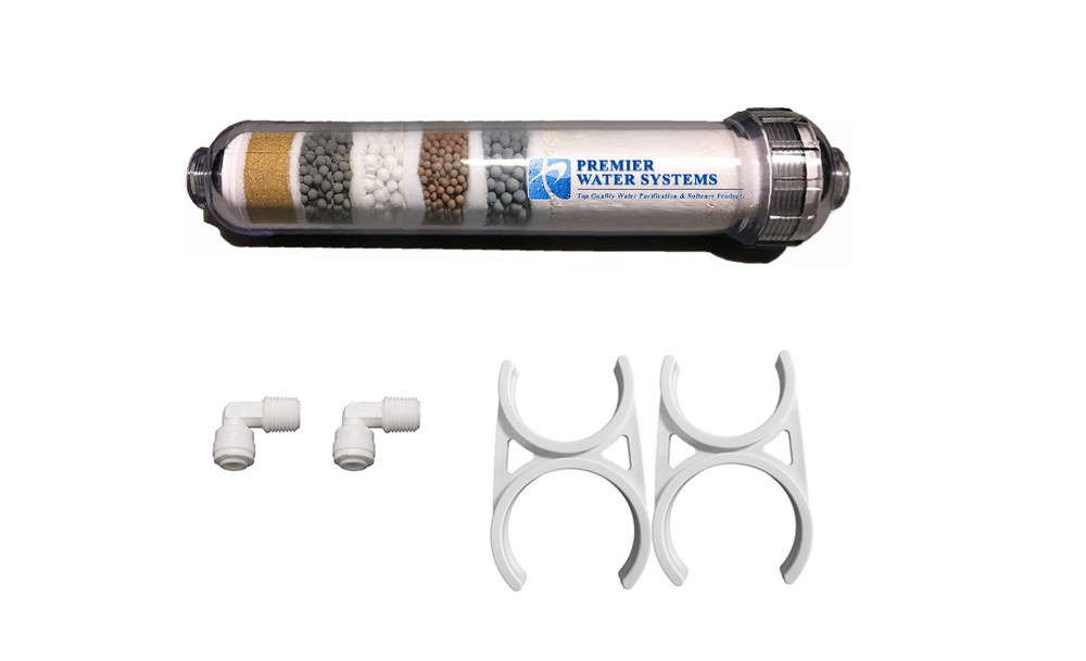 6 Stage Alkaline Filter Mineral pH Balancing RO Drinking Water Inline w/Fittings