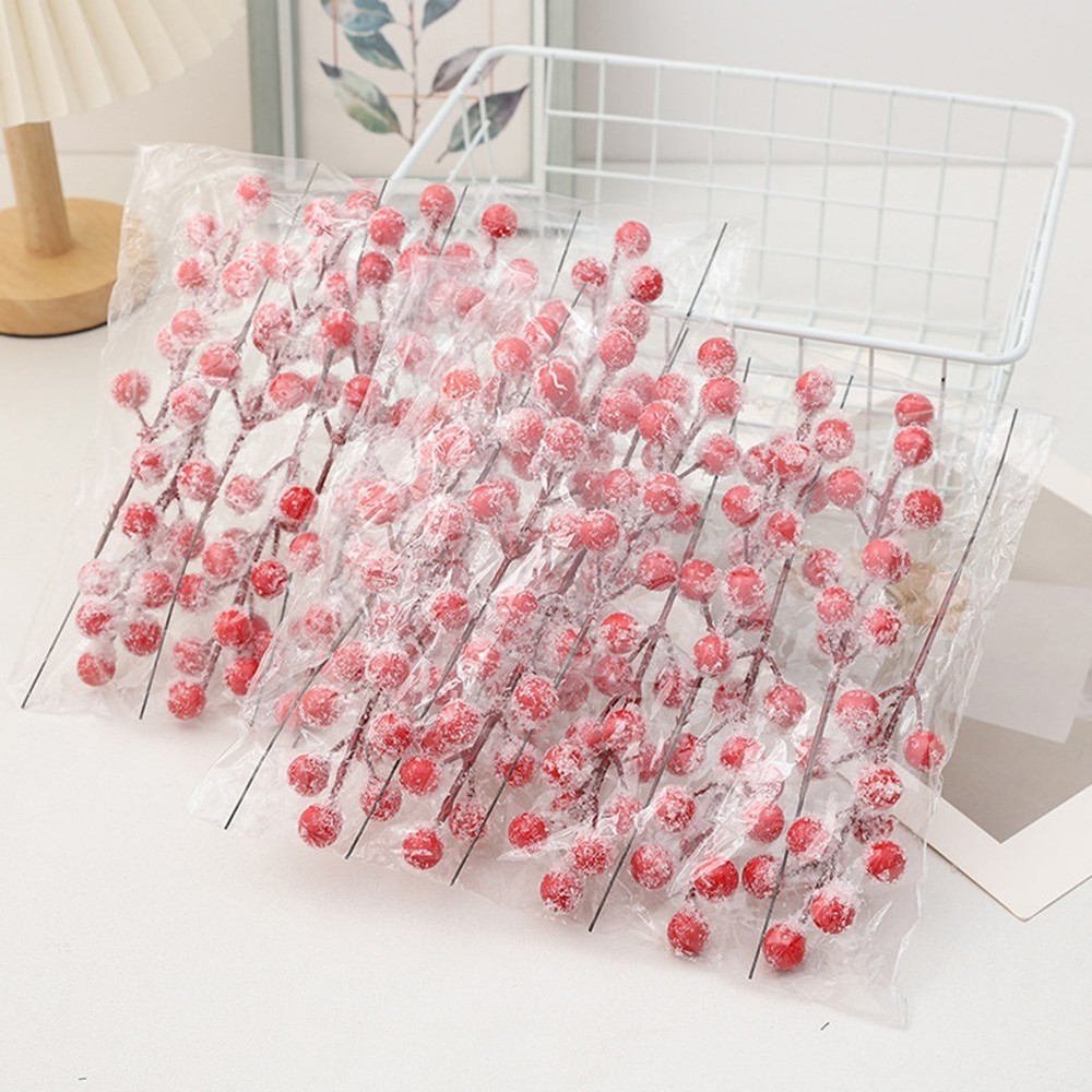 Christmas Decor Artificial Berries Faux Fruit Stems Cognitive Model Accent