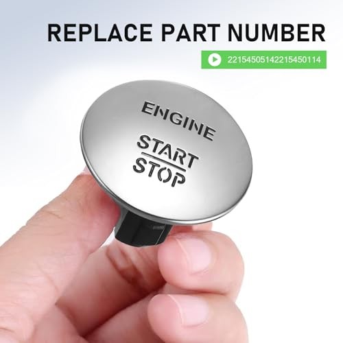 Car Engine Start Stop Button Switch, Vehicle Start Button Replacement Part,