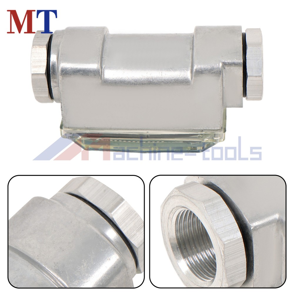 2.6-26 GPM Digital Turbine Flow Meter For Liquid Flow Meter w/ 3/4 Interface 1"