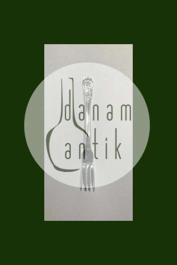 Georg Jensen Rosenborg Silver Plated Cake Fork