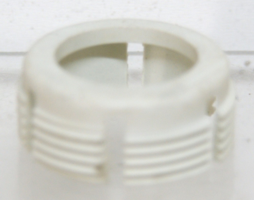 (3)  #01881 Alcoa 33 mm Lug Nut Cover Threaded Insert White 9581