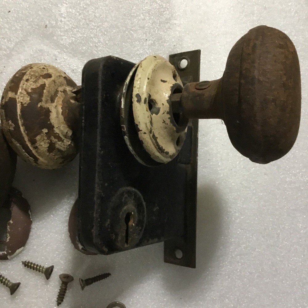 Antique Mortise Door Knobs With Key