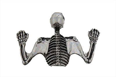 Chrome Skull Headlight Ornament For Harley 7" Headlight Visor Skeleton Accent