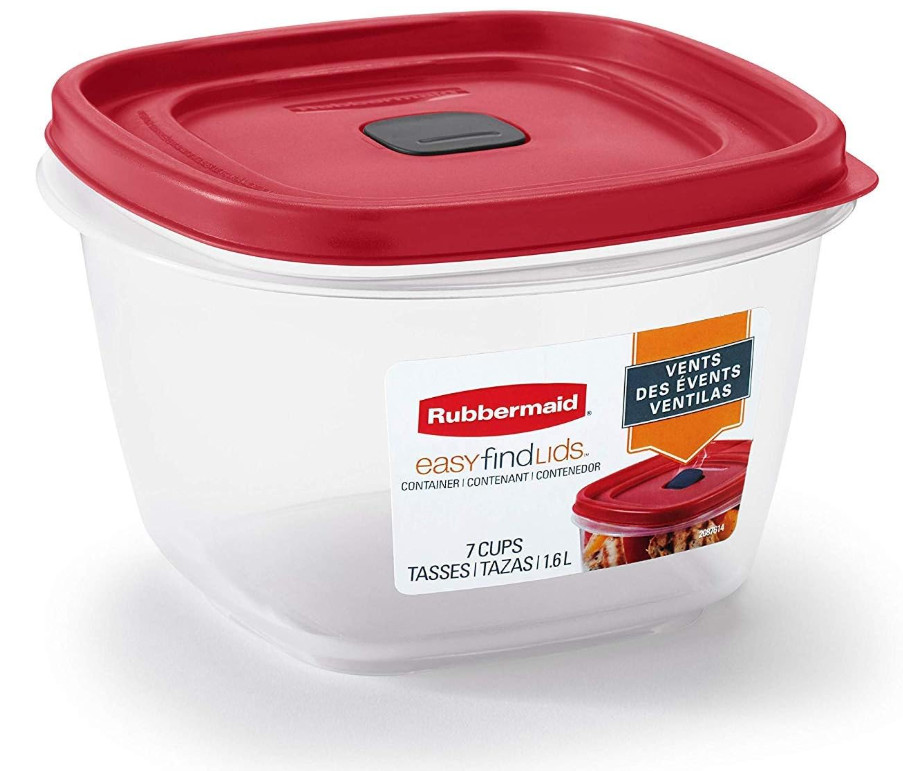 7 cups Food Storage Container 3 Pack Clear