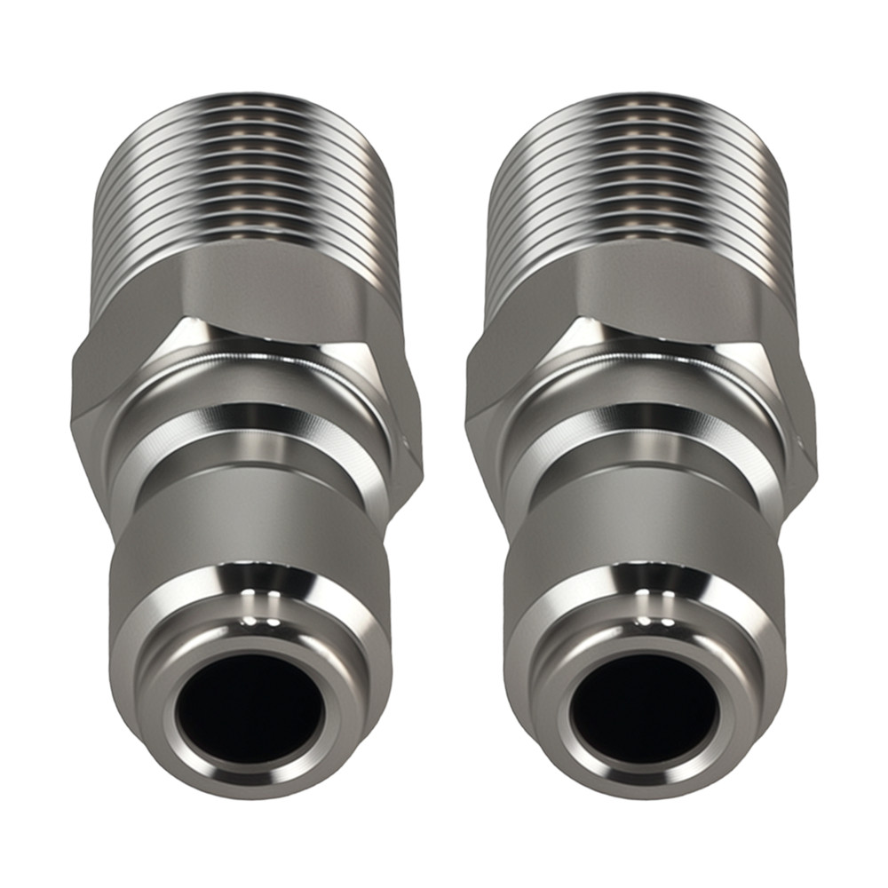 Pressure Washer 3/8" NPT Quick Connect Adapter Set Stainless Socket Plug 4x