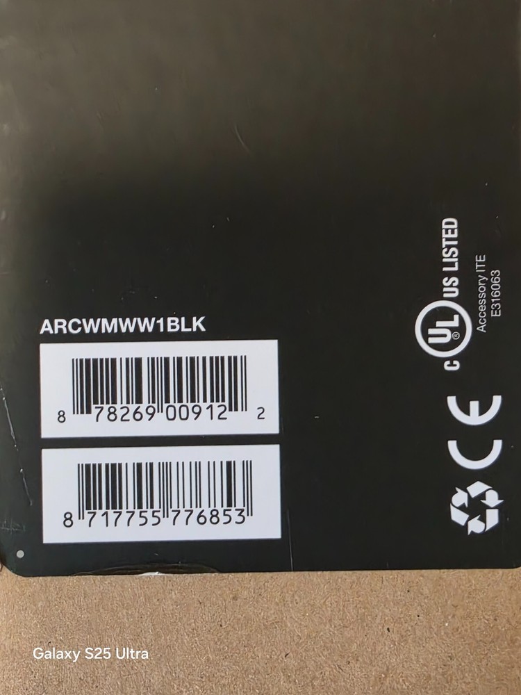 SONOS ARC Wall Speaker Mount (ARCWMWW1BLK) - Black